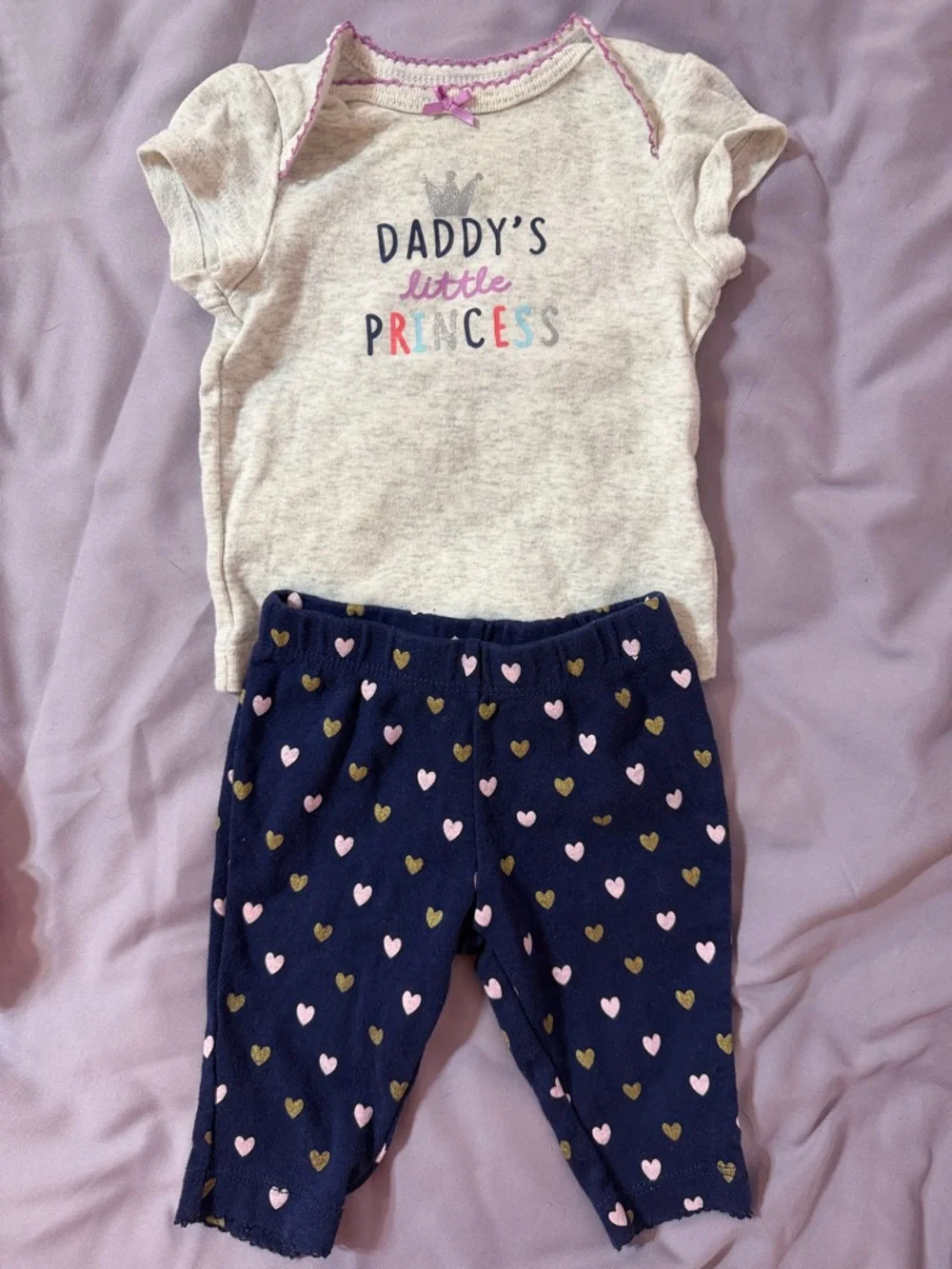 Carter's Baby Girl 5 Piece Mix and Match Outfit Set- Unicorn-Princess &Bear 3 M